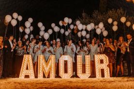 Emplacement Lettre Lumineuse AMOUR