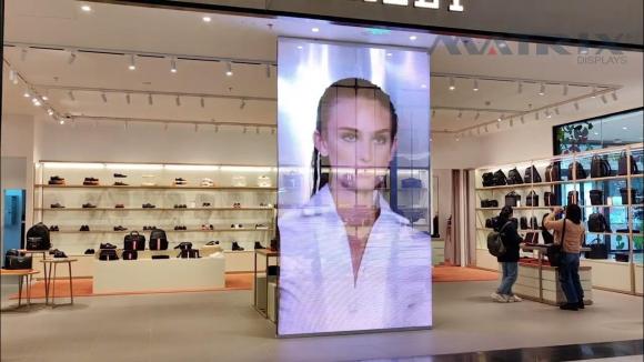 Location Écran géant LED transparent pour vitrine